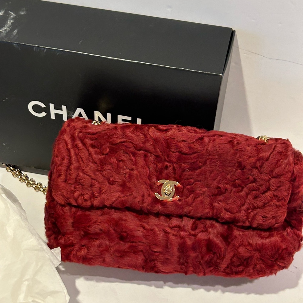 Rare Vintage  Chanel Broadtail Bag New without tags